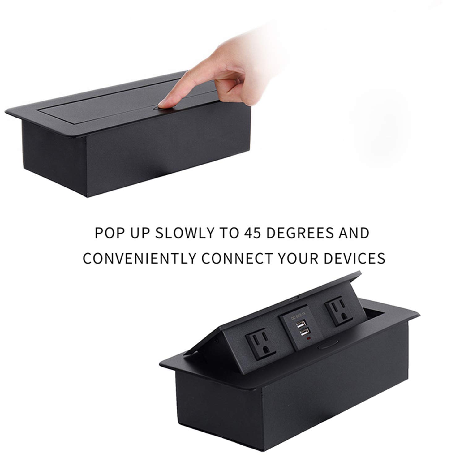 Zeshan Desk Power Outlet Pop up Socket conference table power hub desktop power grommet with 2