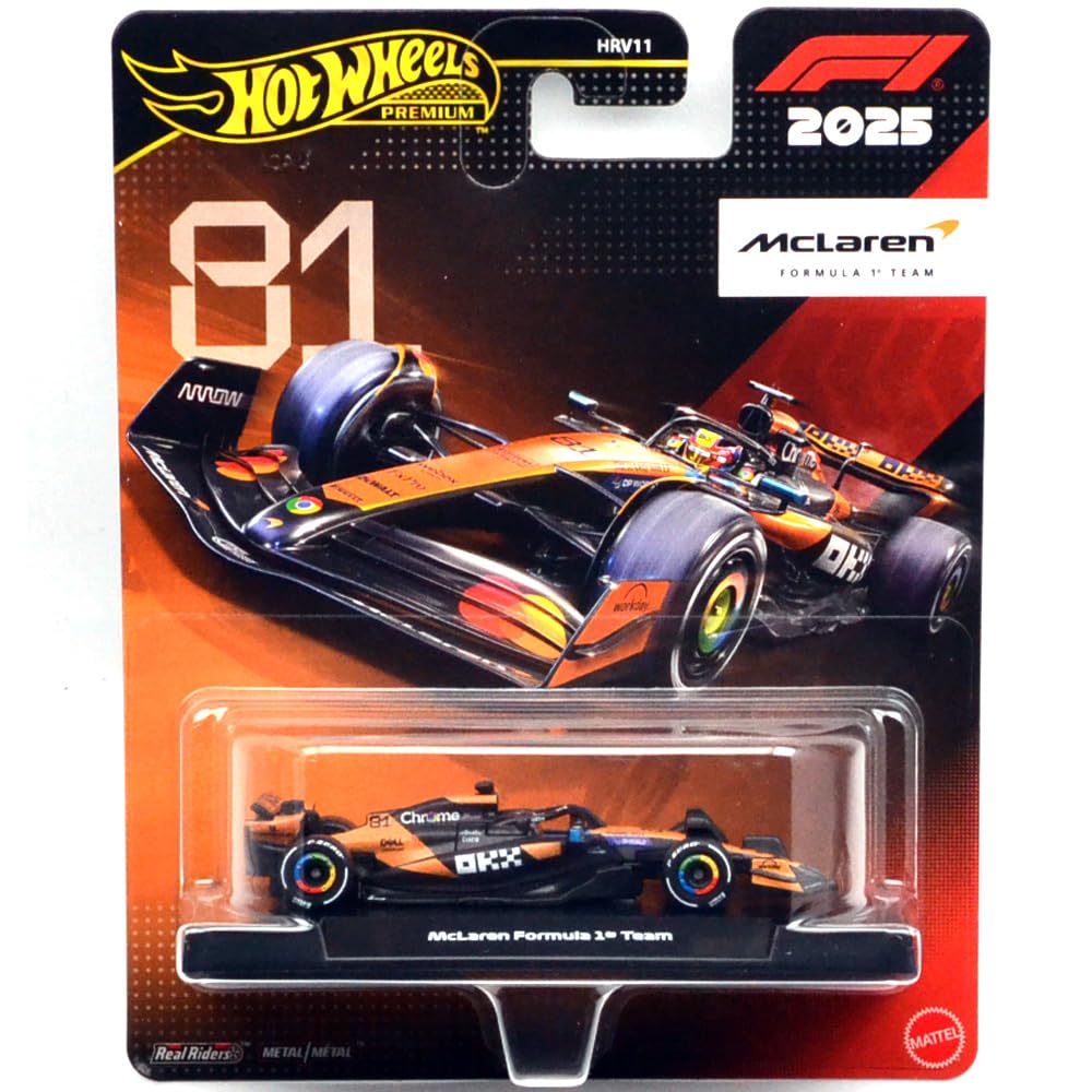 Amazon | HOT WHEELS PREMIUM FORMULA 1 - McLAREN PIASTRI FORMULA