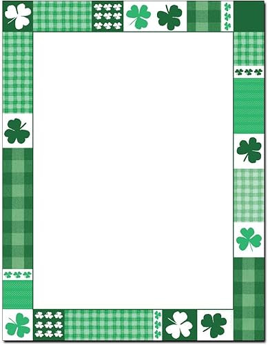 Clover Patch - Papel para impresora láser y de inyección de tinta (100 hojas)