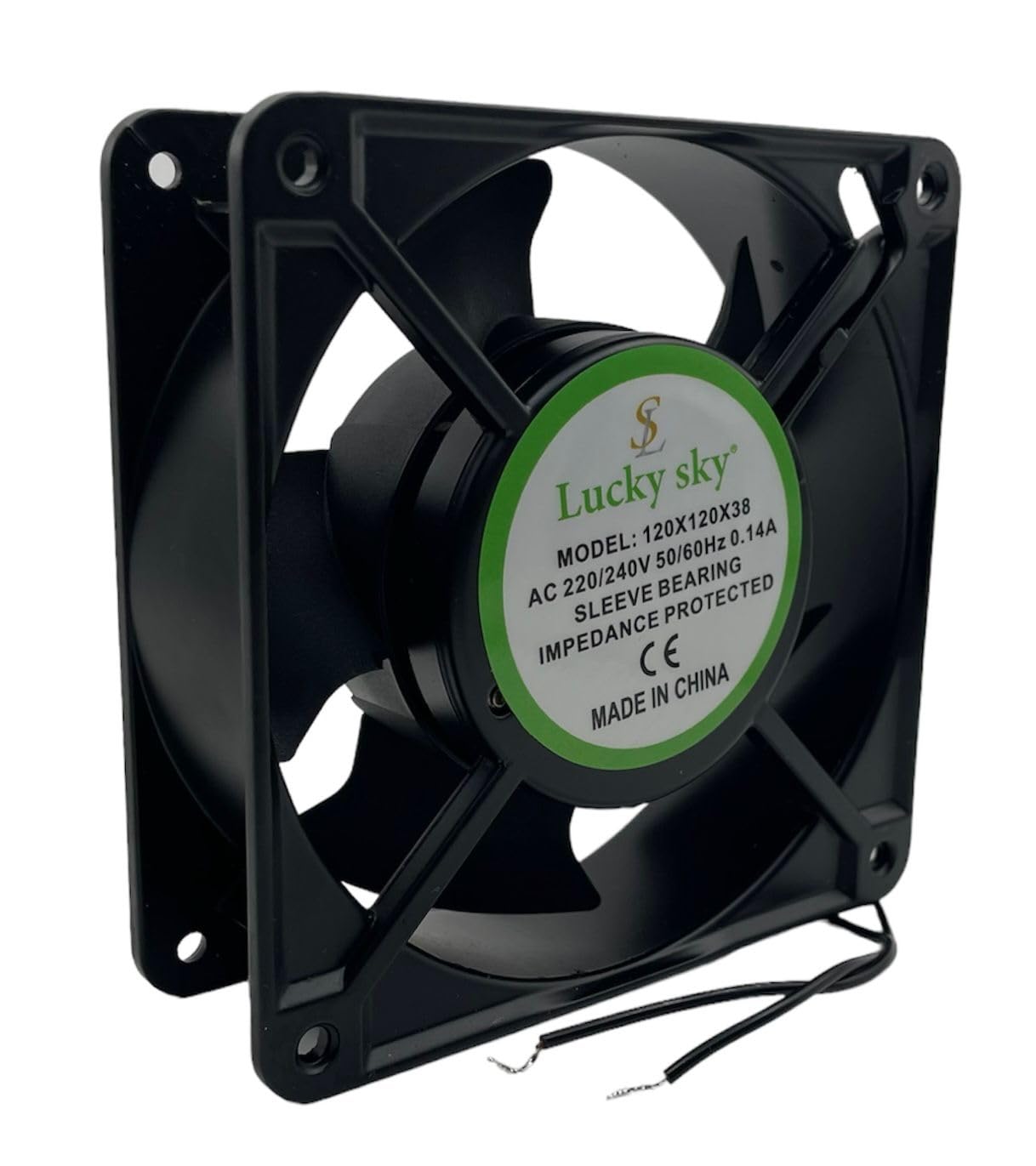 Lucky Sky Computer Case Fan DC 12V, 24V and AC 220V Cooling Fan