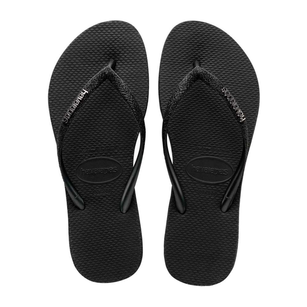 [ハワイアナス] Brazil Black Rubber Sandal - 11M / 9M