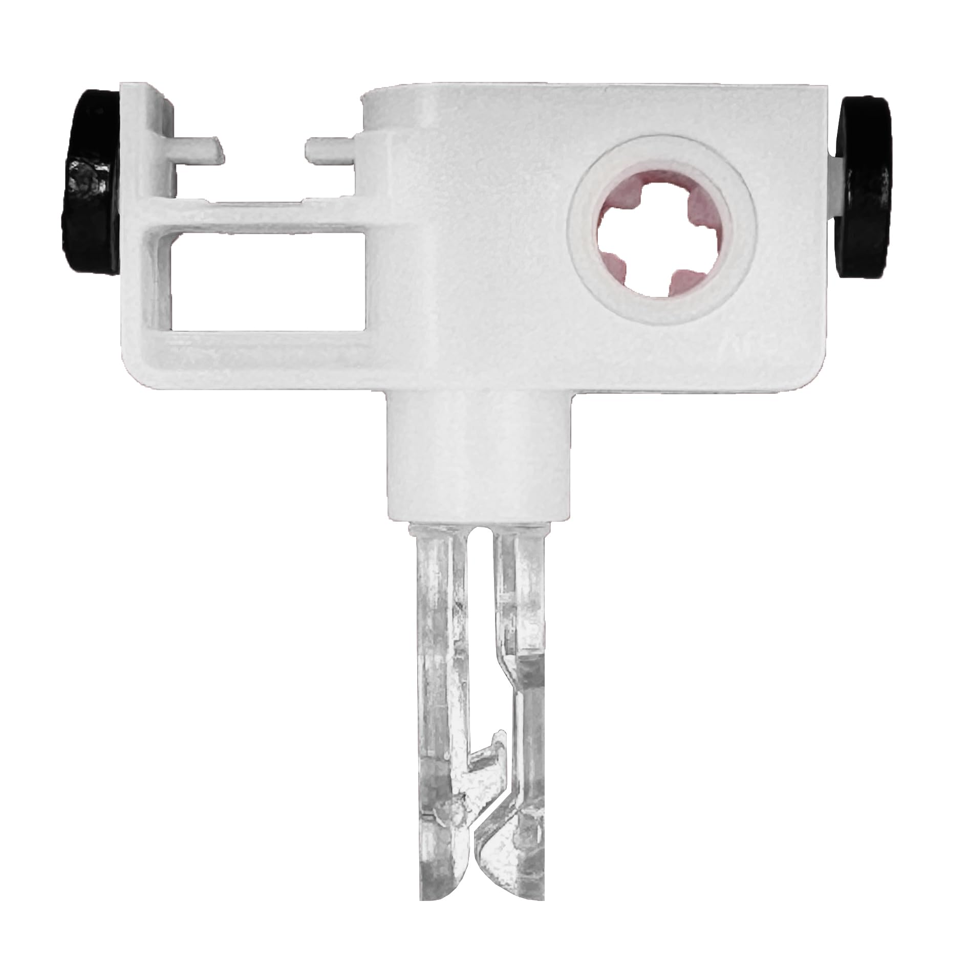 Ohiy White Champion Deluxe Self-Aligning Blind Stem 810509 Carrier Clip For Vertical Blinds