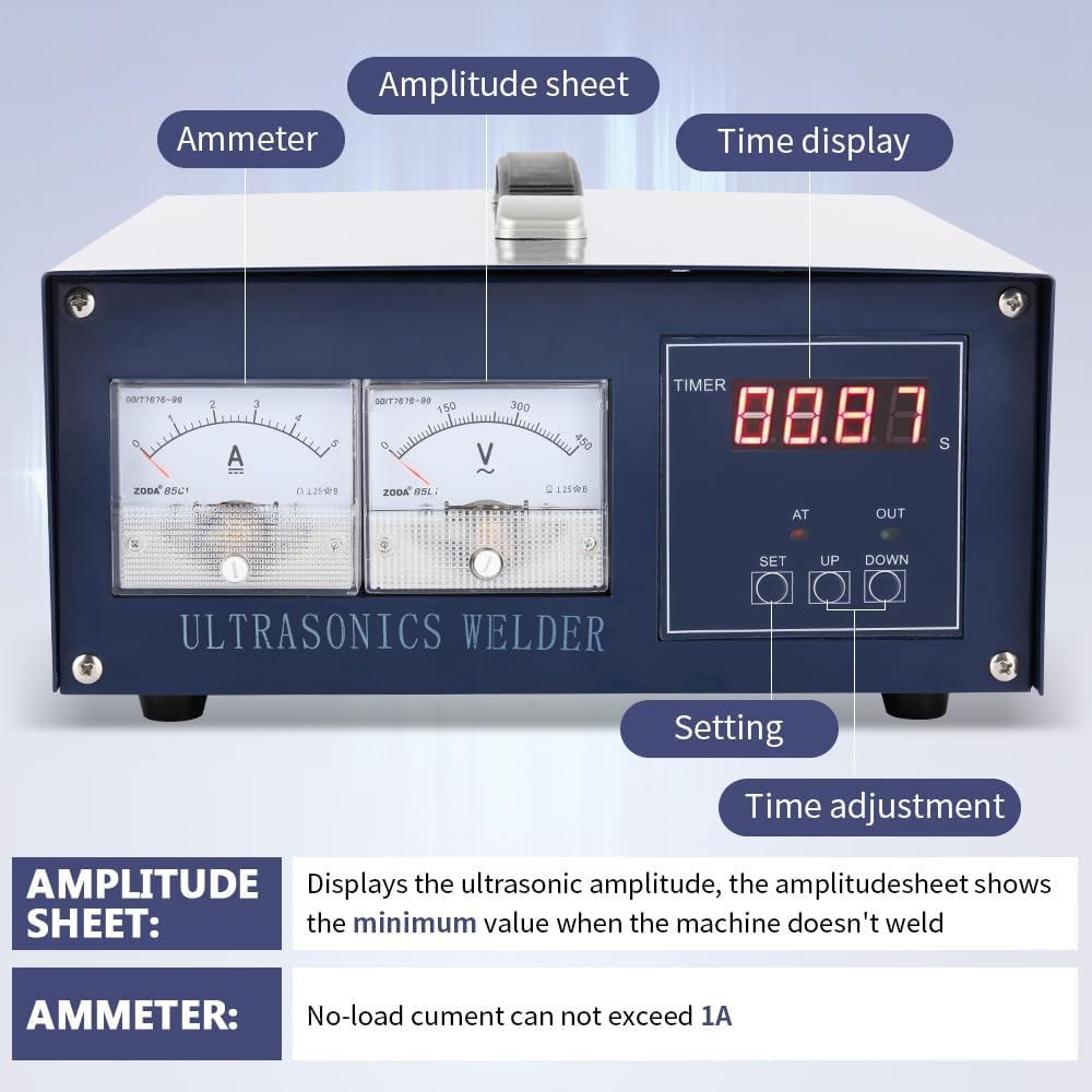 BAOSHISHAN 500W Ultrasonic Plastic Welding Machine Handheld Non-woven Fabric Welding Machine Spot Welder Portable