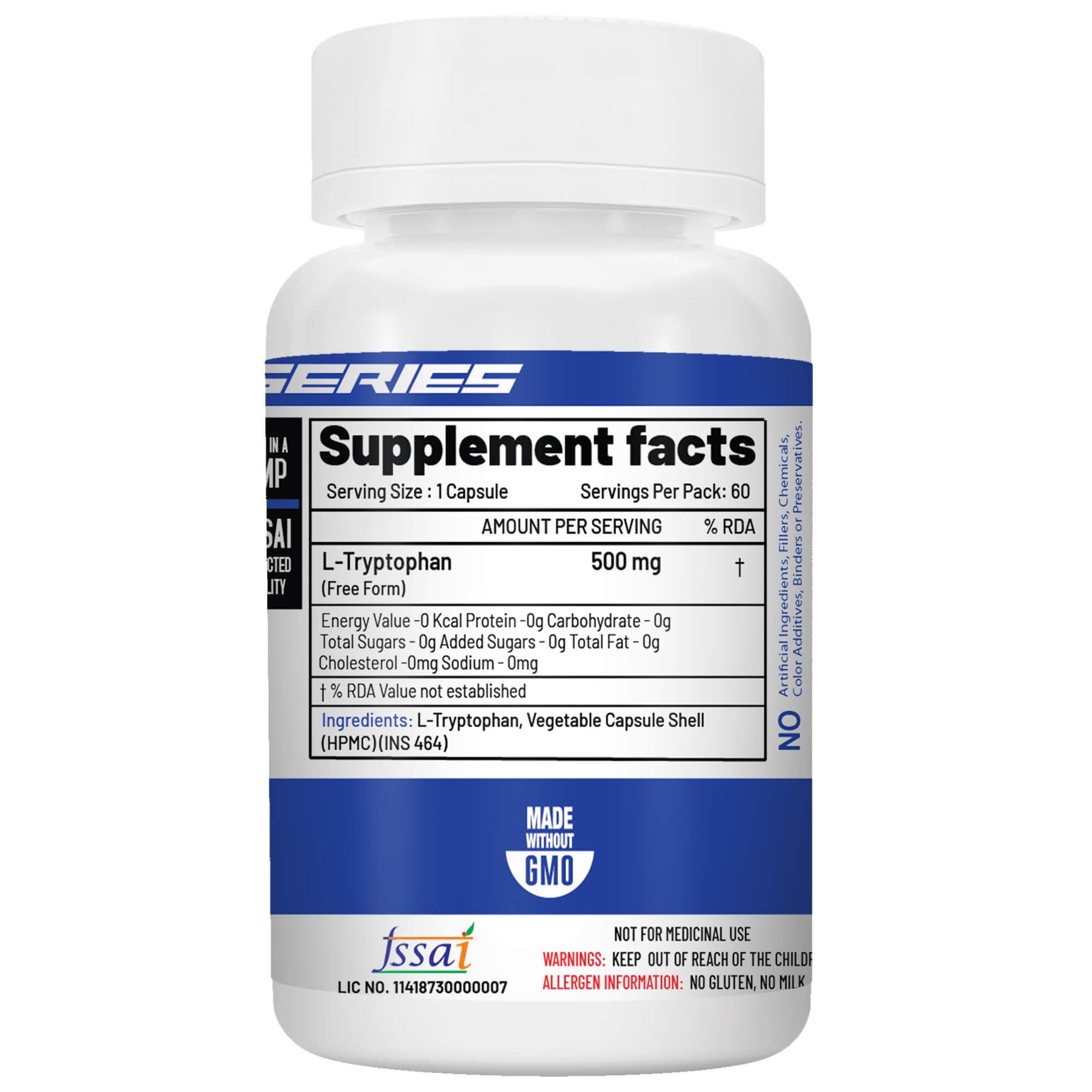 NutriJa L-Tryptophan 500mg | 60 Capsules | Natural Support for Relaxation, Mood Balance & Sleep Quality | 100% Active Ingredients — Amazon image 2