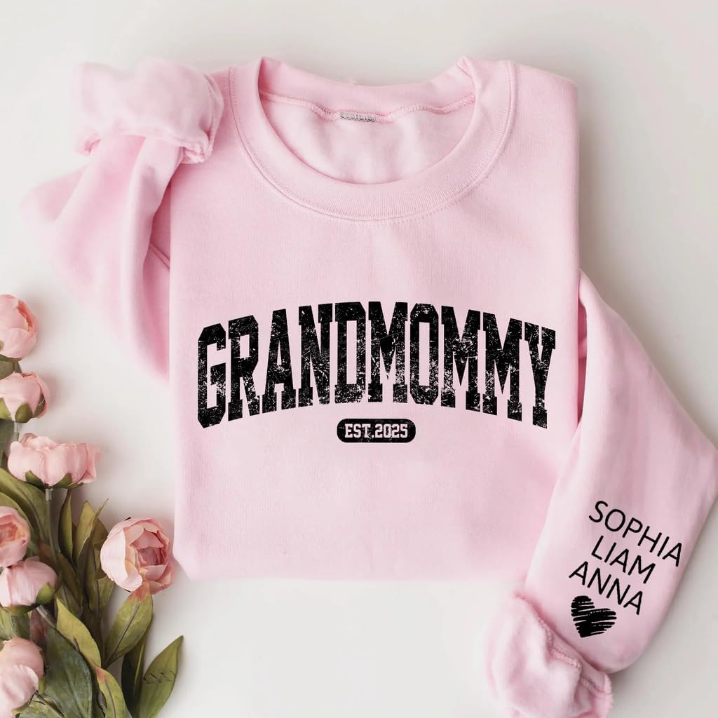 Personalized Grandmommy Sweatshirt, Grandmommy Gifts, Gift for Grandma, Custom sweatshirts for women, for Grandma, Gifts from Grandkids, Cozy Family Christmas Outfit, Mama Present - Image 7
