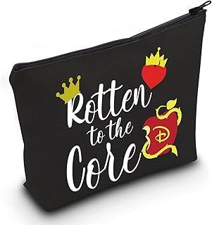 Descendants Cosmetic Make Up Bag Descendants Fans Gift Rotten to the Core Makeup Zipper Pouch Bag For Friend Family (Core Black)