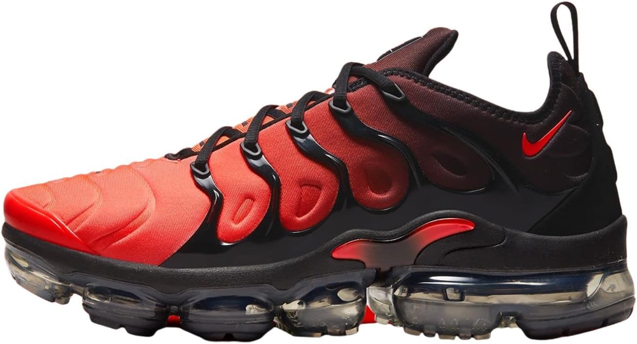 Air Vapormax Plus Mens Shoes Size-8 Black/Bright Crimson