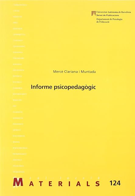 Portada de Informe psicopedagògic