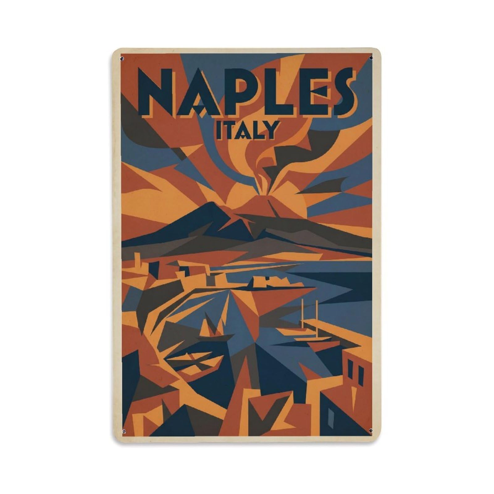 Italy Naples Travel Retro Metal Tin Sign