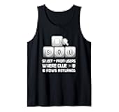 Funny SQL Design for Programmer Humor SQL Funny Programming Tank Top
