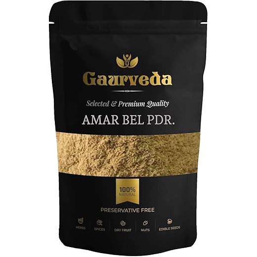 Gaurveda (60 Grams) Amar Bel Pdr. - Aakash Bel Pdr.- Afteeyun Pdr.- Pure & Natural Gaurveda (60 Grams) Amar Bel Pdr. - Aakash Bel Pdr.- Afteeyun Pdr.- Pure & Natural