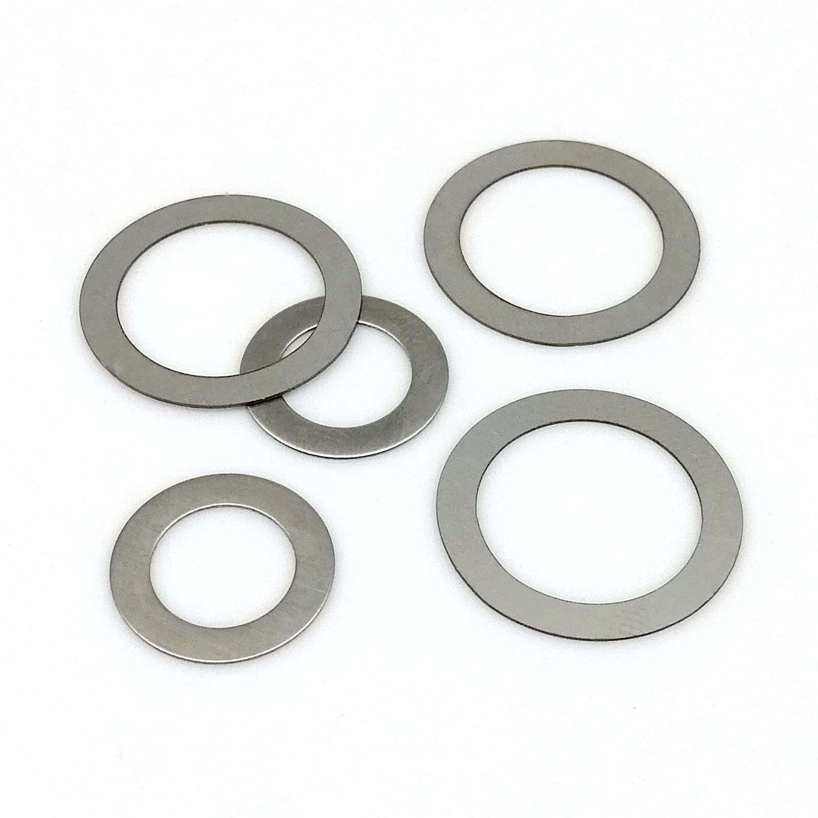 NOBRIM Rondelle Plate 500/1200pc M3 M4 M5 M6 M8 304 A2 Acier Inoxydable Ultra-Mince rondelle Plate Plaine Ultra-Mince réglage cale Ensemble Kit boîte Joint de réglage de précision