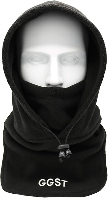 GG ST Balaclava Windproof Ski Mask Winter Thermal Fleece Hood Heavyweight Neck Warmer Snood Outdoor Sports Face Covers Hat for Men & Women