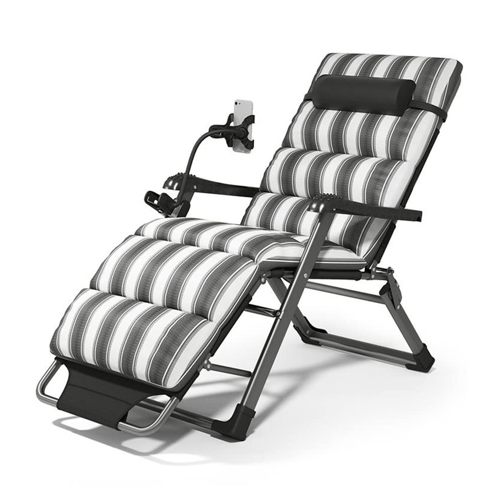 Fauteuil relax outdoor gravité zéro pliable en acier avec coussin confortable pour le jardin