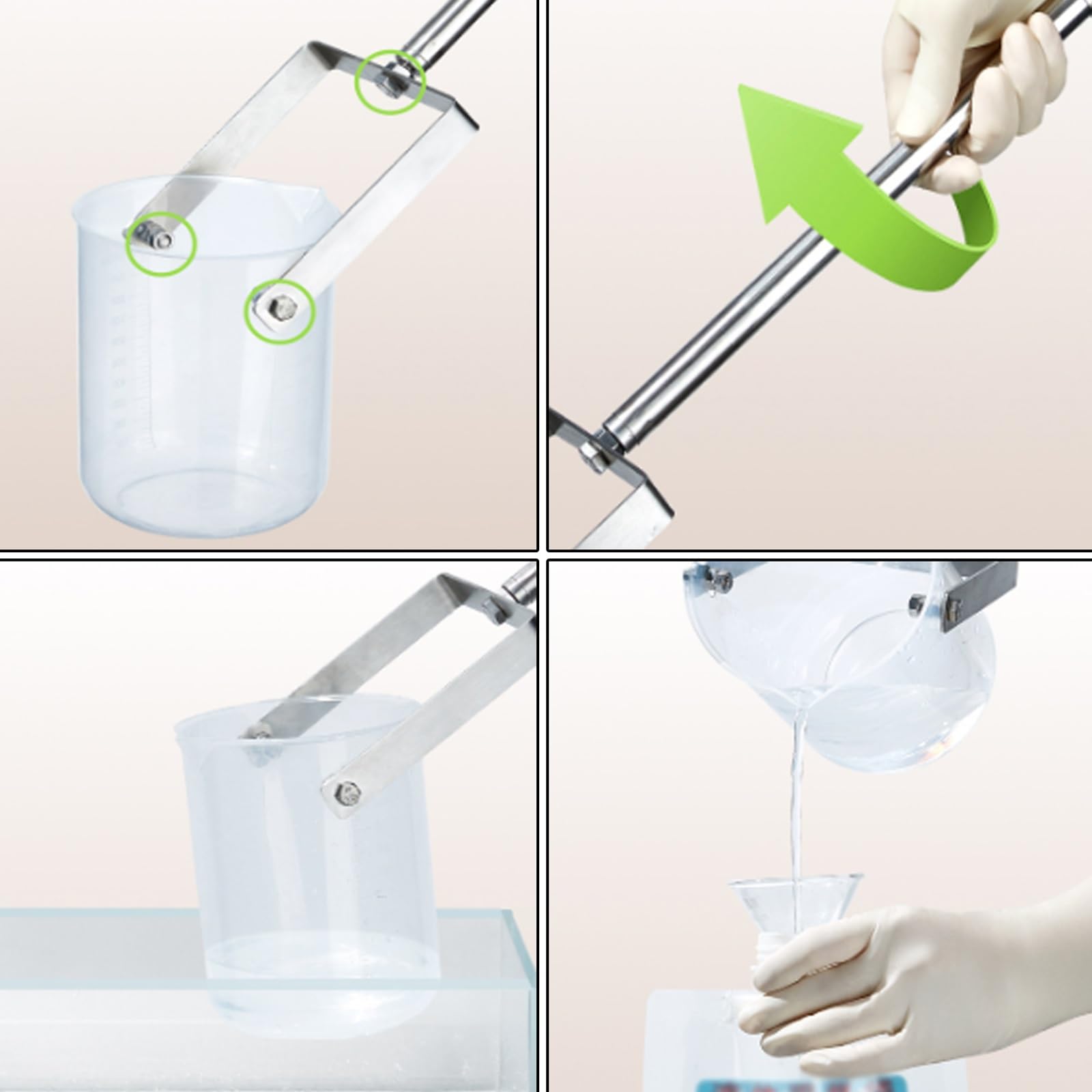 SRNSAEB Removable Liquid Sampling Pole with Cup, Environmental Monitoring Water Quality Sample Collection Rod, Telescopic Commercial Wells Sewers Water Sampler Dipper(1000mL,1.49m/4.9ft-7m/23ft)