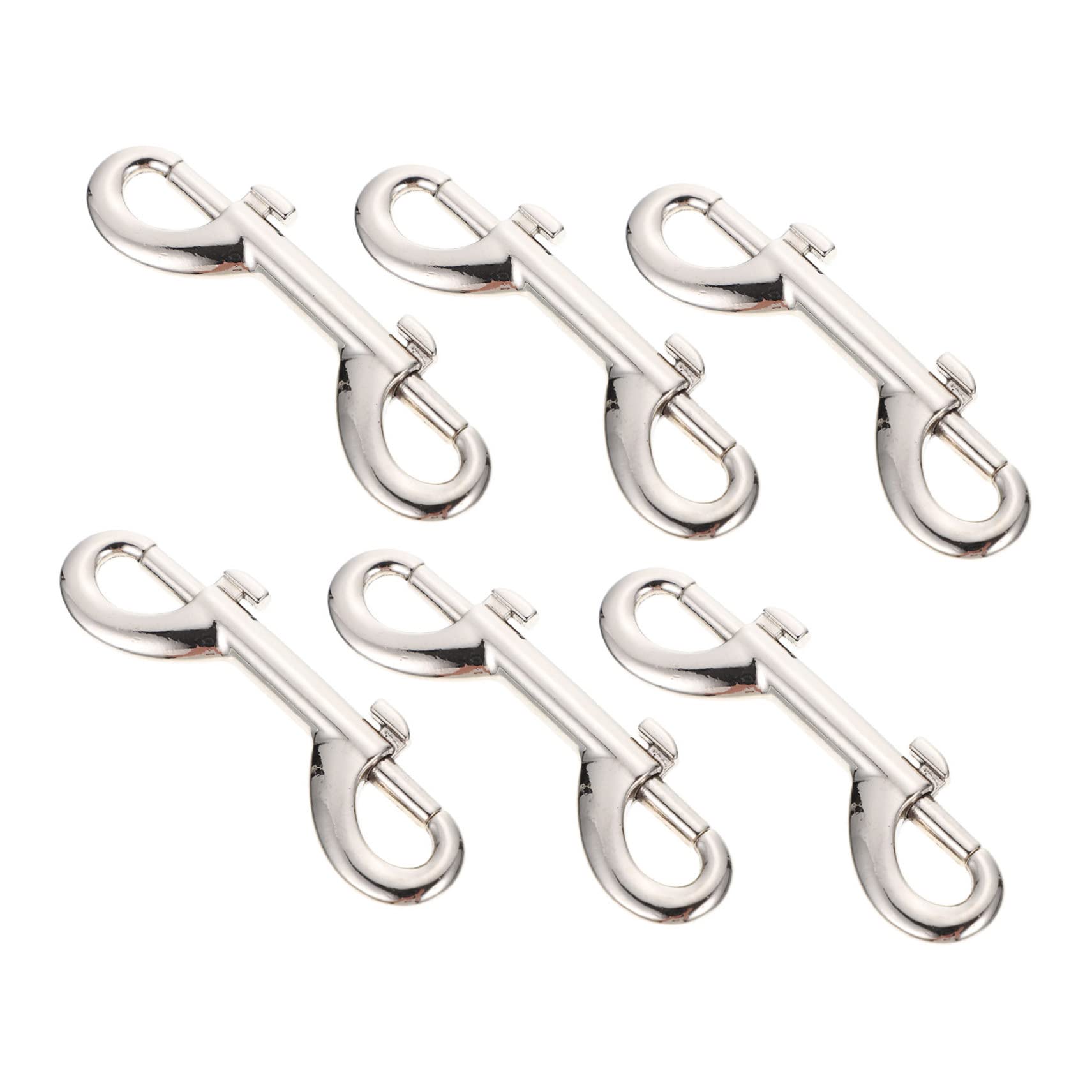 YARNOW 6pcs Pet Leash Clips DIY Clasps Pet Buckle Hook Chain Clasps Leash Hooks Dog Hardware