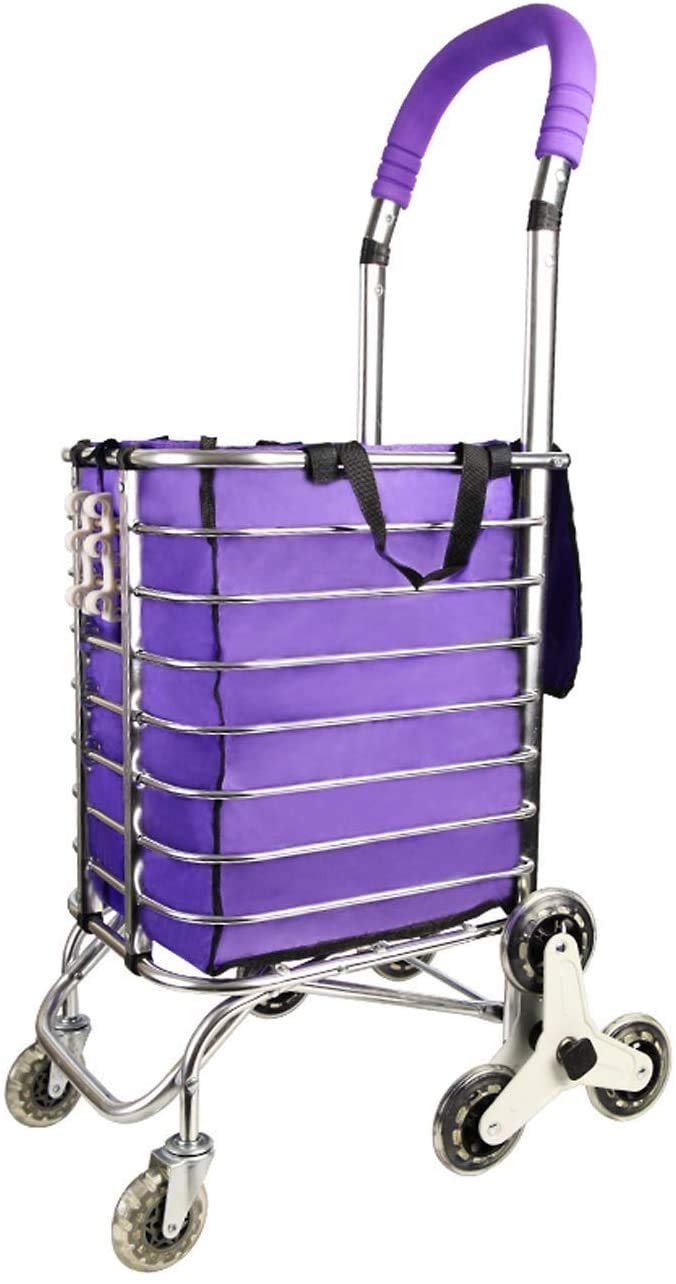 Chariot de courses pliable léger pour transporter 50 kg sans effort au quotidien