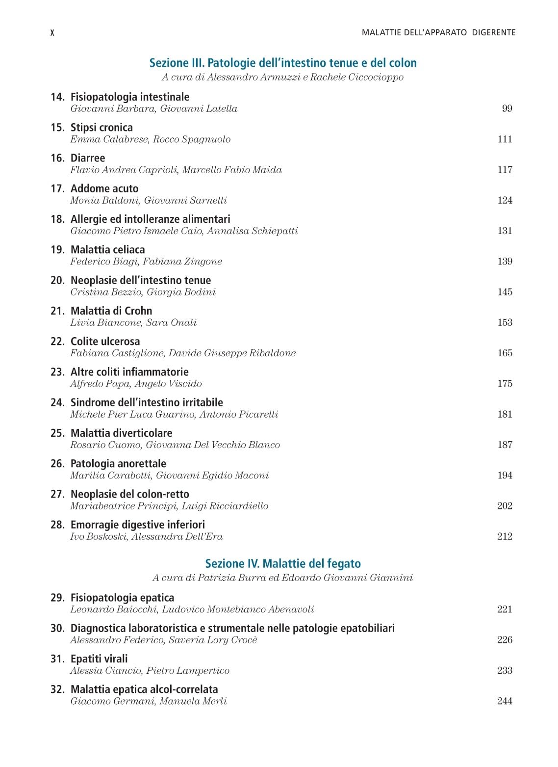 Malattie dell'apparato digerente. Edizione 2025-2028