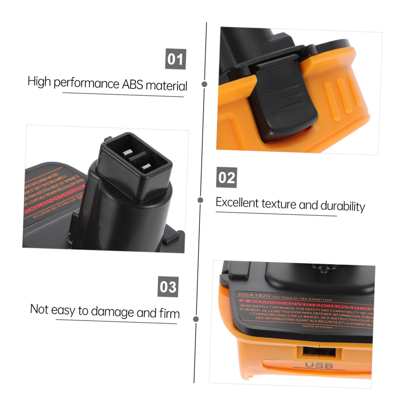 Tofficu 4 Set Adattatori Per Batterie Caricabatteria Portatile Adattatore Per Caricabatterie Doppio Adattatori Convertitori Per Batterie Convertitore In Abs