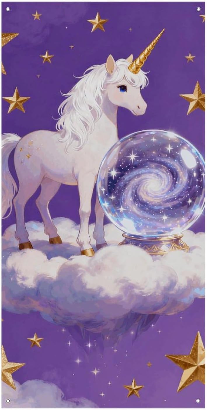 Magic World Decoration Door Banner Welcome Door Cover