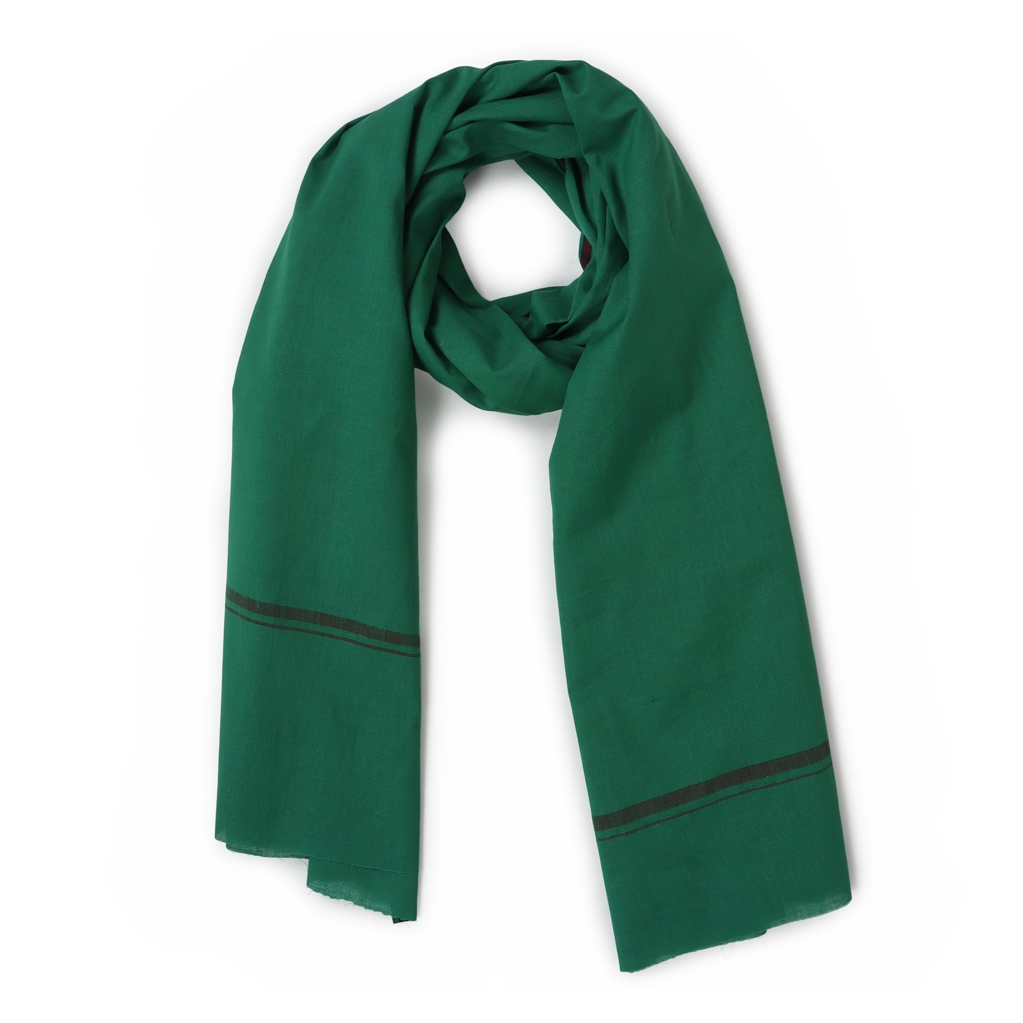 SHRI ANAND Pure Cotton Soft Gamcha for Men- White Men's gamcha (Set of 1)