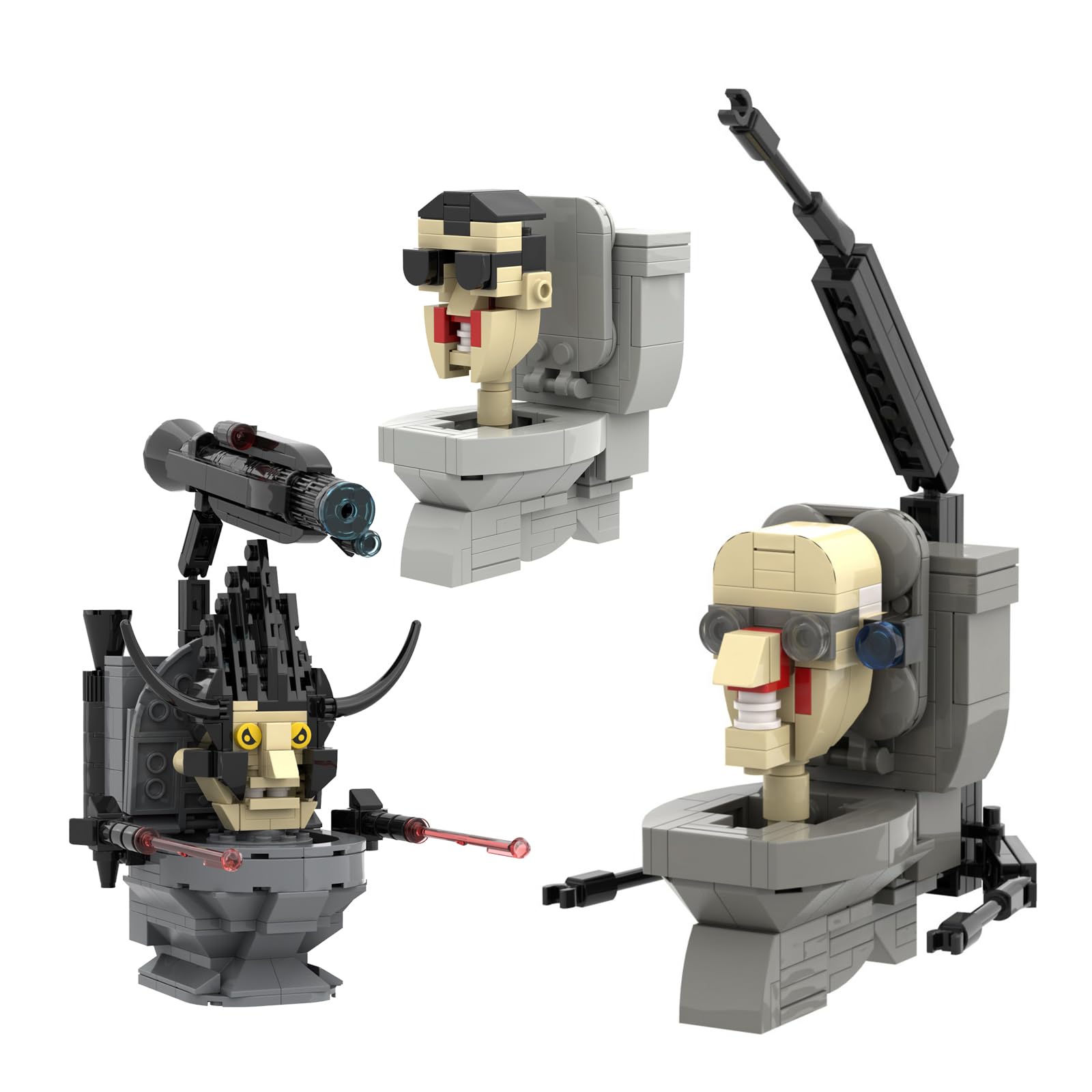 Amazon.co.jp: トランスフォーマー機甲ロボットですスキビディトイレ