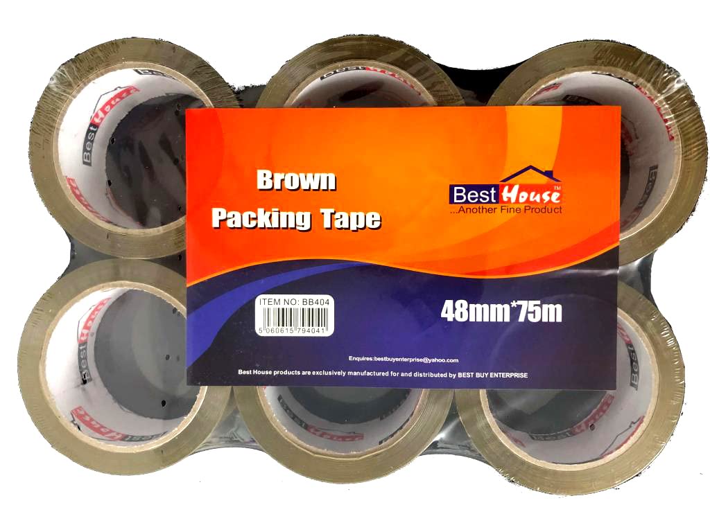 Best House Brown Packaging Tape for Parcel Boxes, Heavy Duty, Strong