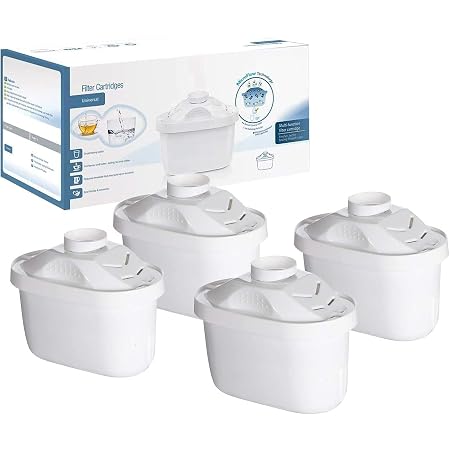 Amazon 浄水 ポット互換用ブリタカートリッジ 日本仕様 浄水 ポットカートリッジ 共通フィルター ブリタ マクストラ Brita Maxtra 新旧型ポート対応 4個セット Ymi 浄水ポット用カートリッジ 通販