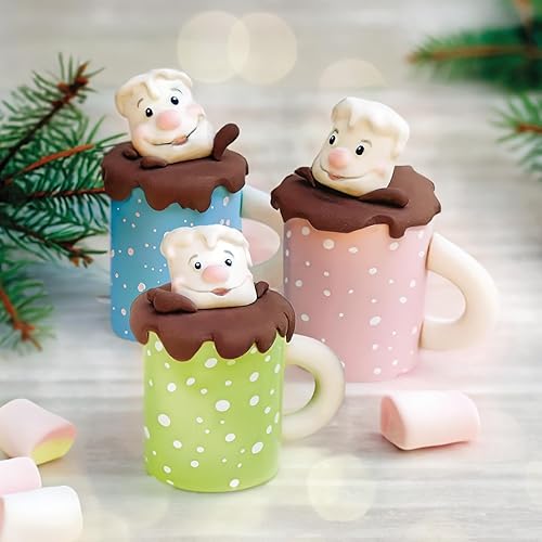 Miniatura 4 de Katy Sue Molde de silicona de malvaviscos para decoración de pasteles y manualidades, tamaño del molde 3.150 x 5.630 x 0.906 in o 3 x 5.6 x 1