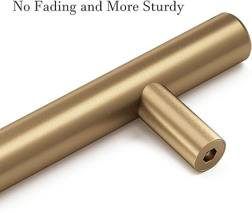 Miniatura 9 de Goldenwarm - Manijas para cajones, tiradores de gabinete de latón cepillado acrílico, tiradores para aparador, manijas de cocina, tiradores para