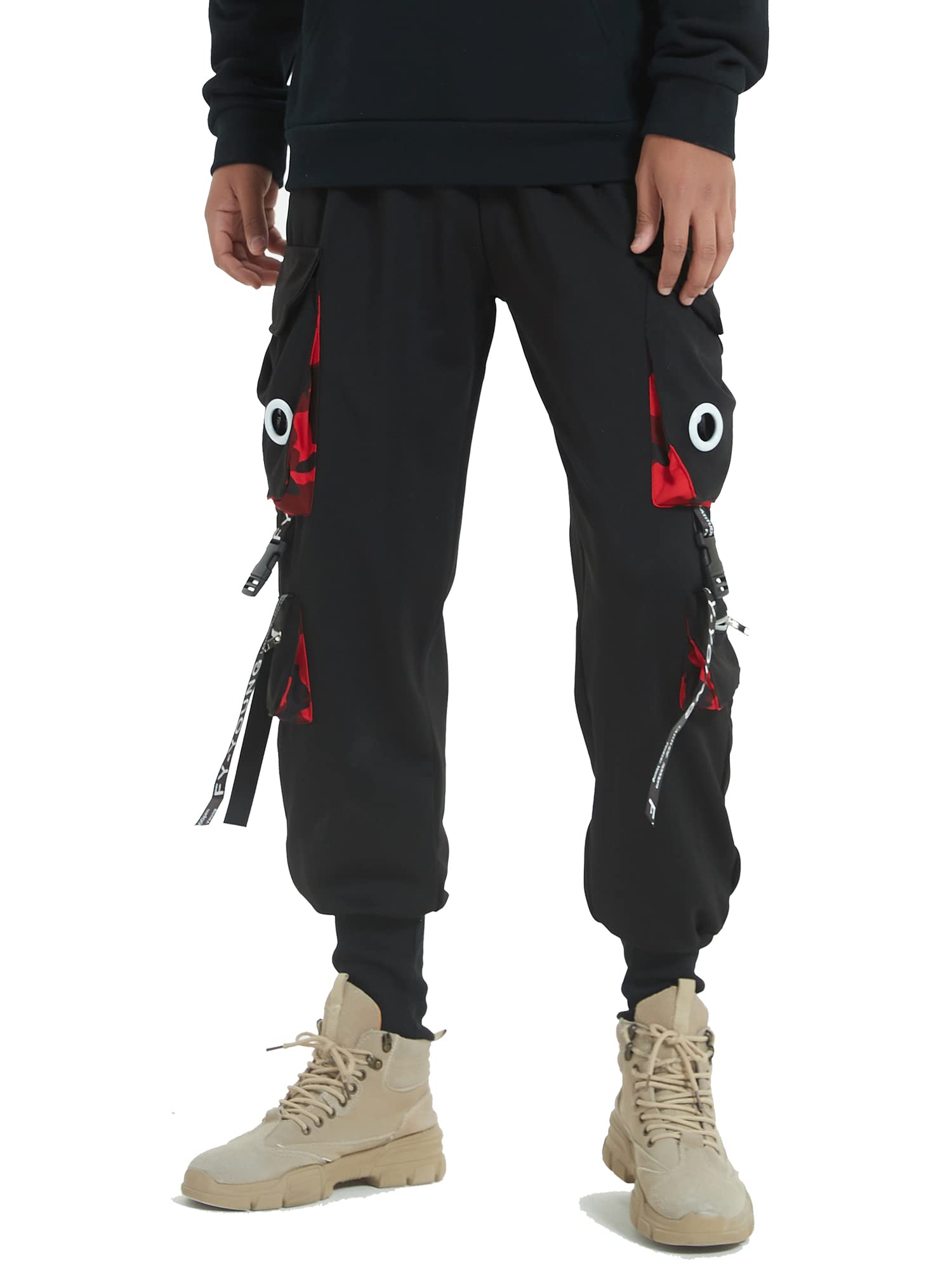 GOLYOY Cargohose Herren Sporthosen Mehrere Taschen Joggingho