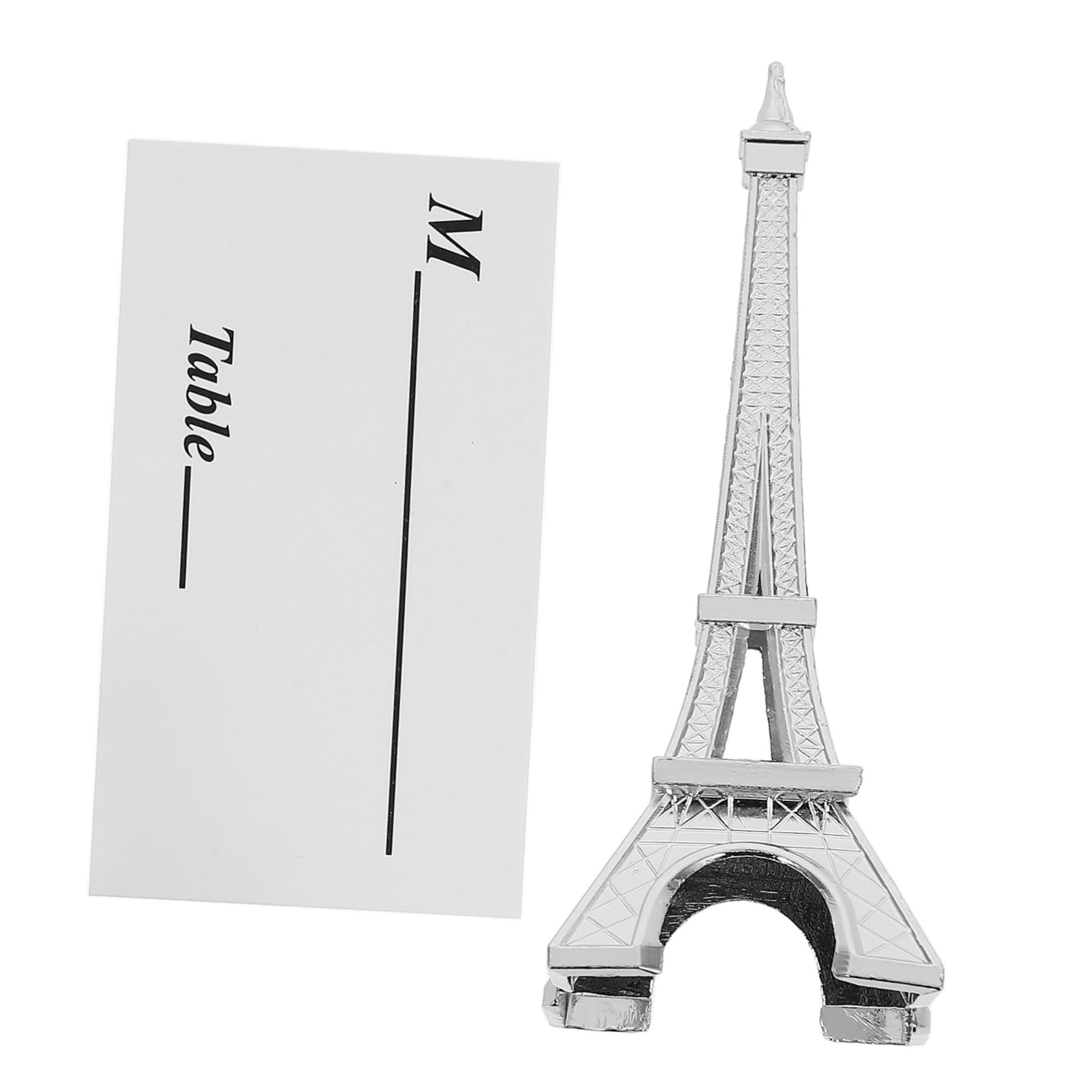 LALAFINA 1 Set Eiffel Tower Photo Clip Holder Wedding Card Holders Design for Easy Display of Photos