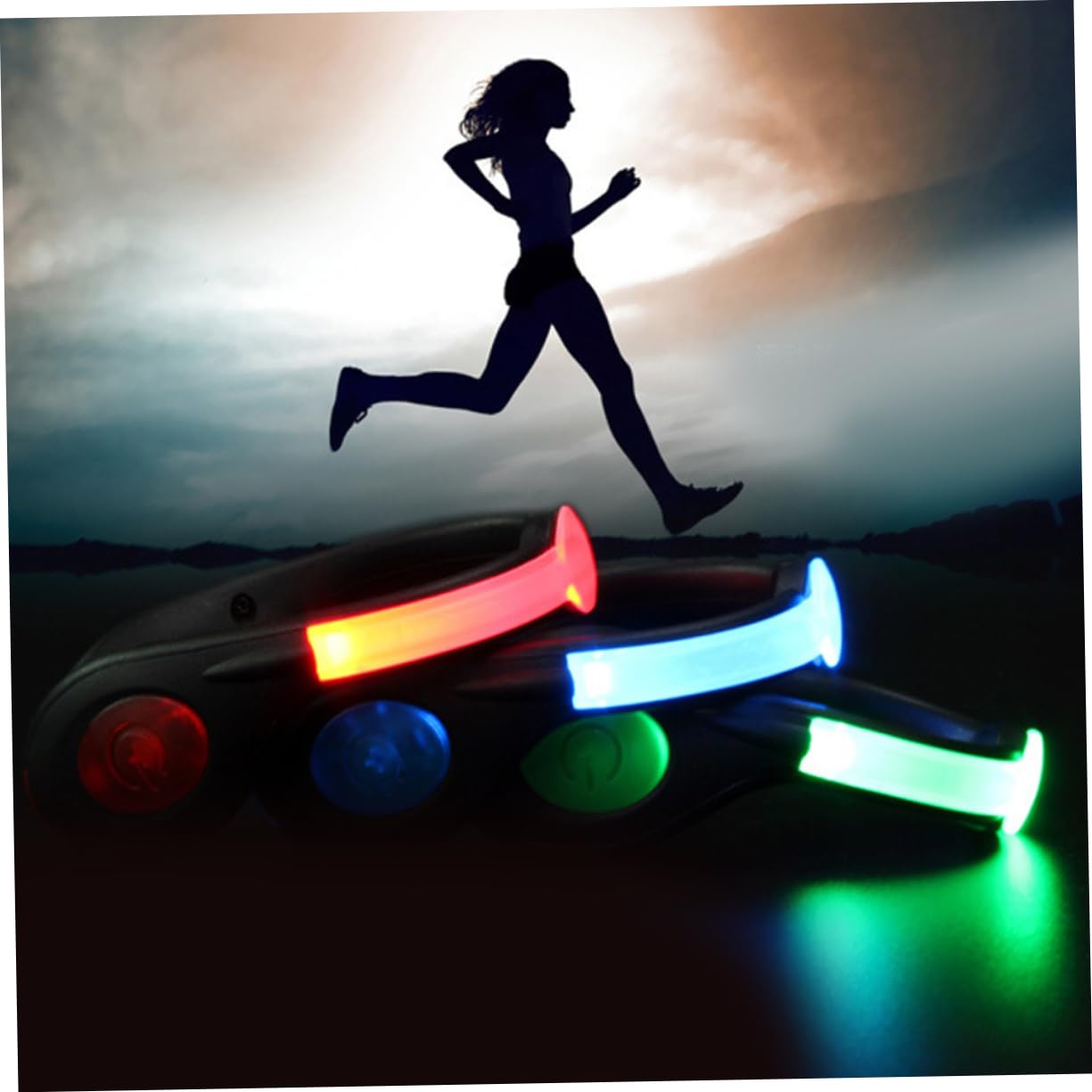 Garneck Enhance Your Night Led Safety Lights Waterproof Clip-on Rechargeable for Running Biking Hiking