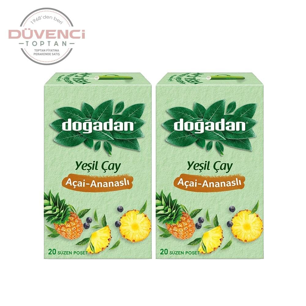 Dogadan Yeşil Çay Açai Ananaslı Bardak Poşey Çay x 2 Adet