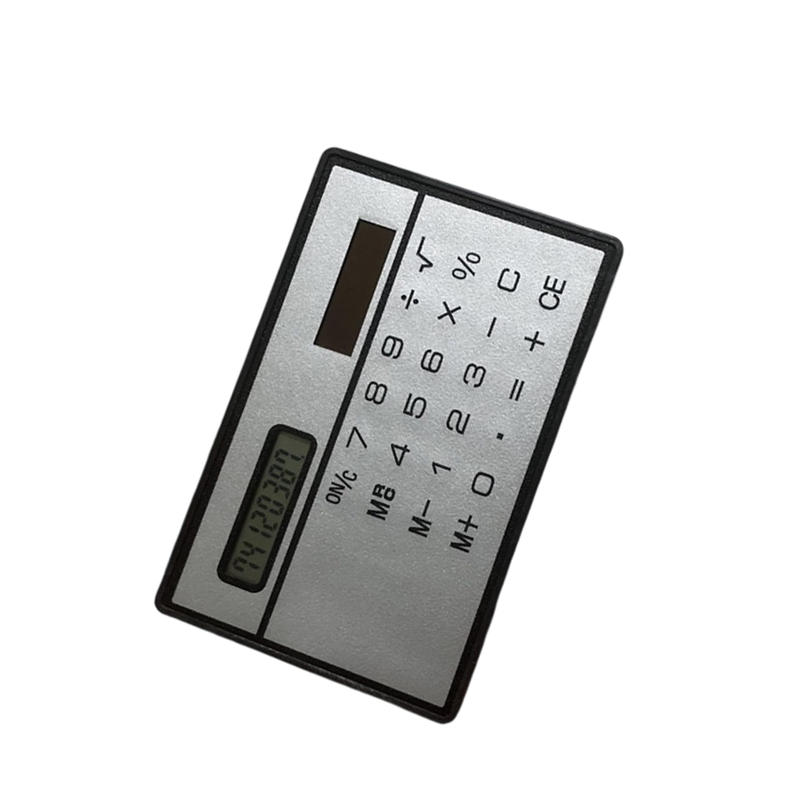 XAGMODSHN Solar Power Thin Calculator Credit Card 3.35x2.09Inch Not Need Battery for Home School Essential Financial Calculator