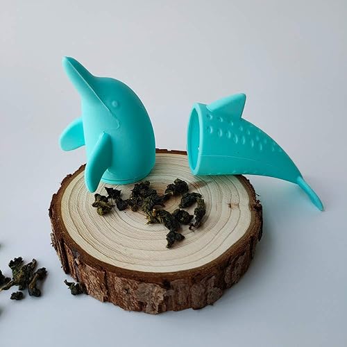 Miniatura 6 de Infusor de té Dolphin, filtro de té de hojas sueltas, filtro de té de silicona para amantes del té, paquete de 4, filtro de bolas de té perfecto