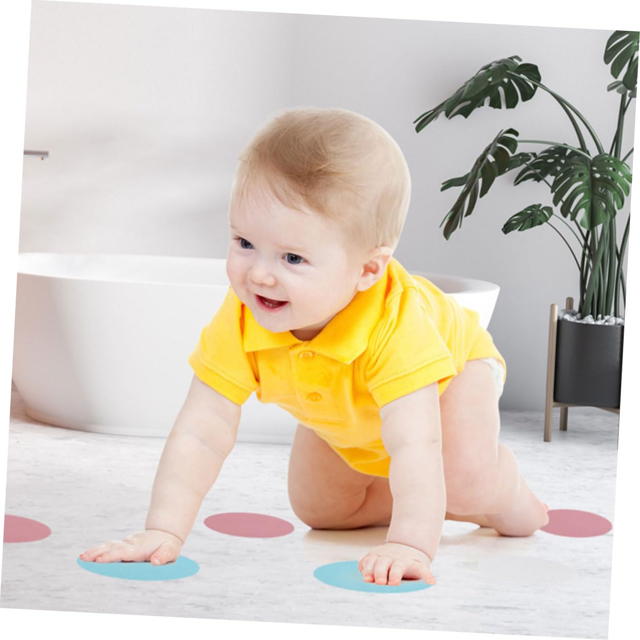 MAGICLULU 108stücke rutschfeste Badewannenaufkleber Anti-rutsch-Dekoration Für Badezimmer Und Dusche Selbstklebende wasserdichte Peva-Sticker Farbig Transparent