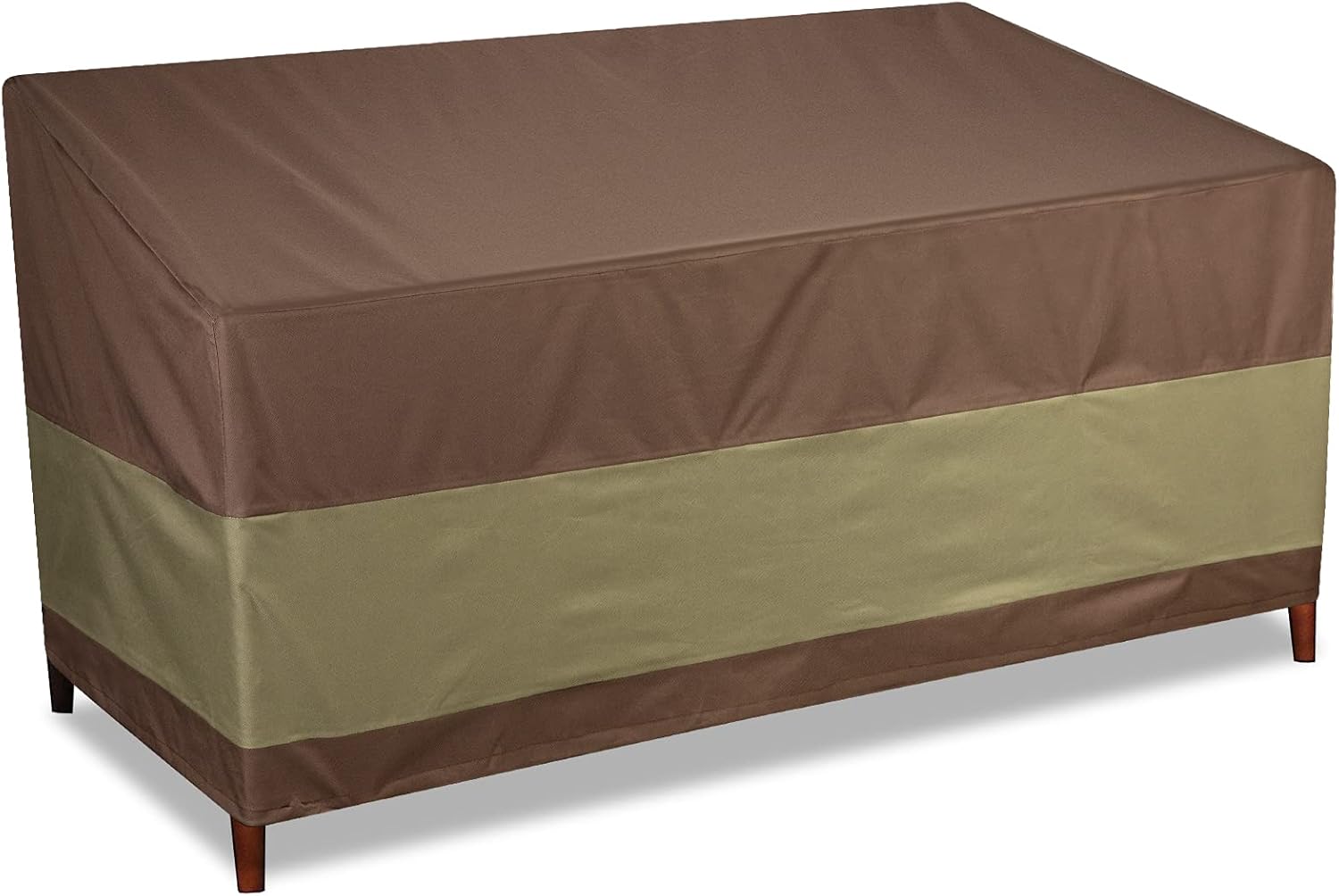 Eventronic Heavy Duty Patio Sofa Cover/Loveseat Cover, 2-Seater Outdoor Sofa Cover,58" W x 32.5" D x 31" H,Beige Brown : Home & Kitchen