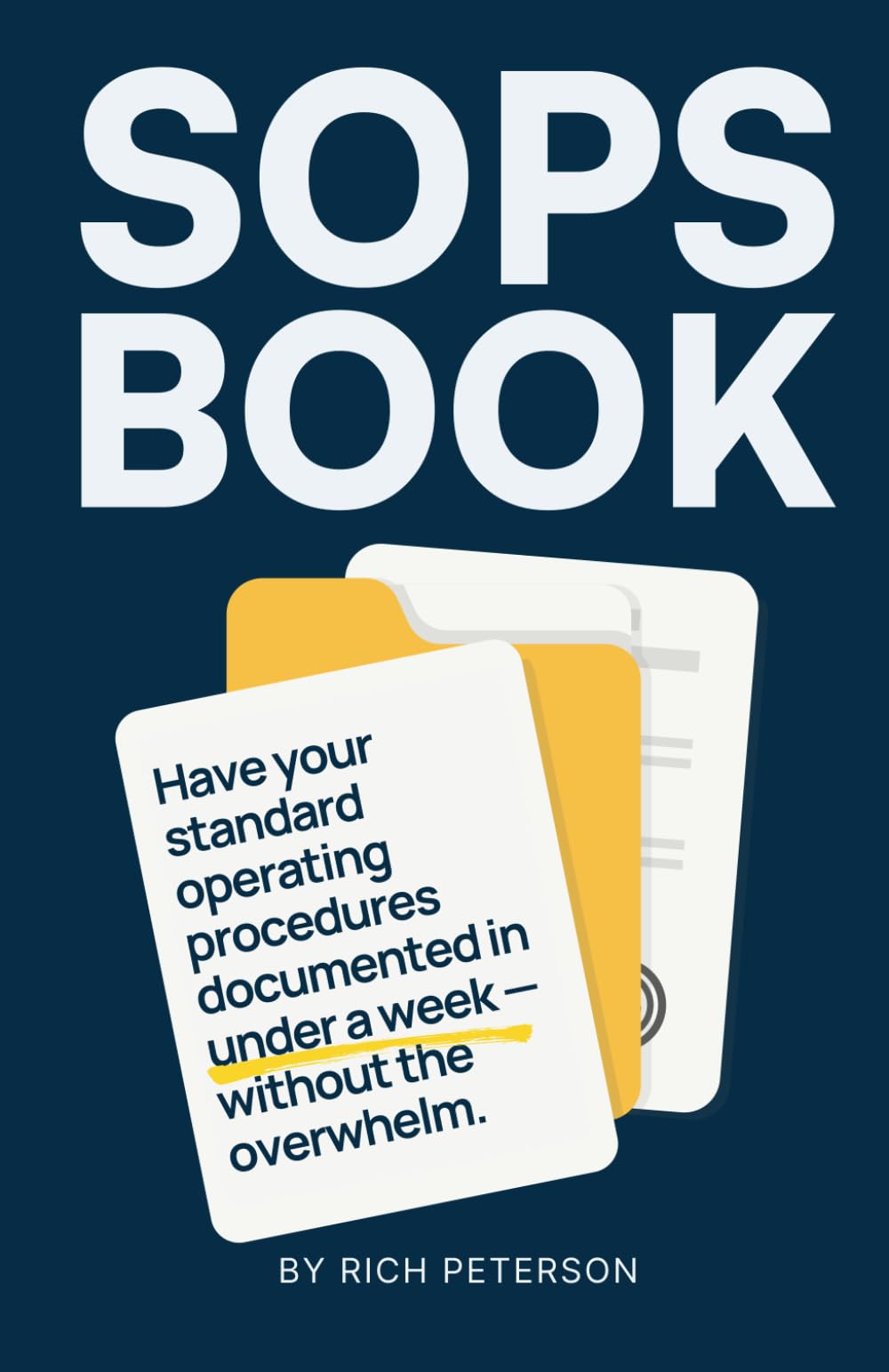 SOPs Book: Have your standard operating procedures documented in under a week — without the overwhelm.