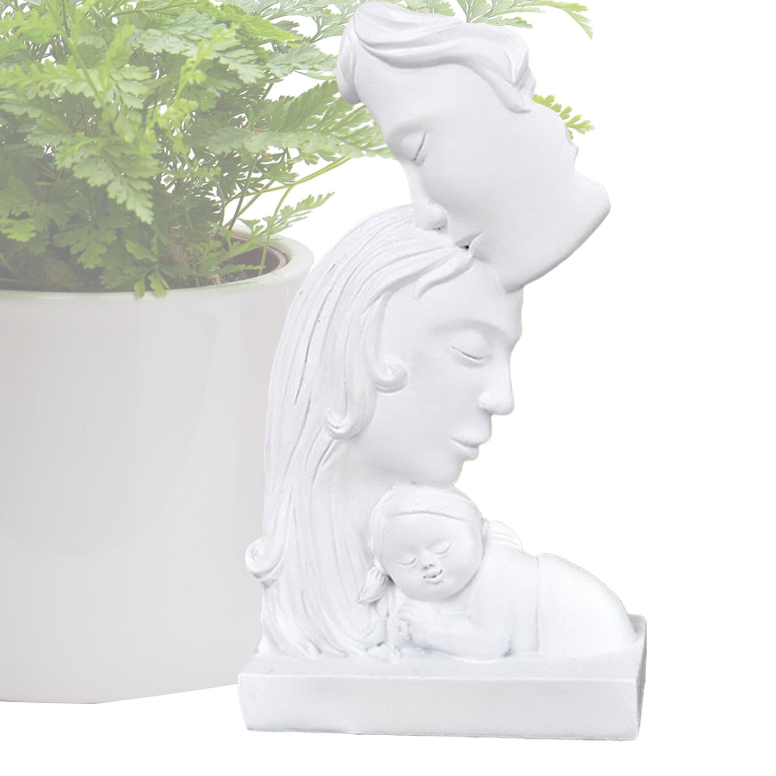 Sculpture couple d'amoureux en résine pour étagère et salon