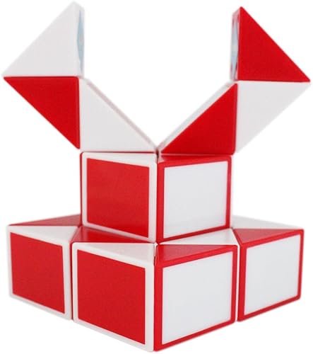 Miniatura 6 de Mipartebo Rompecabezas de cubo mágico de serpiente giratoria, 24 cuñas, tamaño grande, juguetes de serpiente, regalo de fiesta, juego de bolsas de