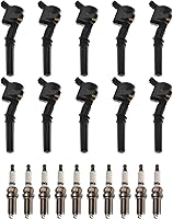 Vista 41 de Kit de Bobina de Encendido y Bujía de TRQ 8 Piezas Bujías de Iridio Compatibles con Toyota Tacoma 2005-2014 4Runner 2010 Tacoma 2015-2021