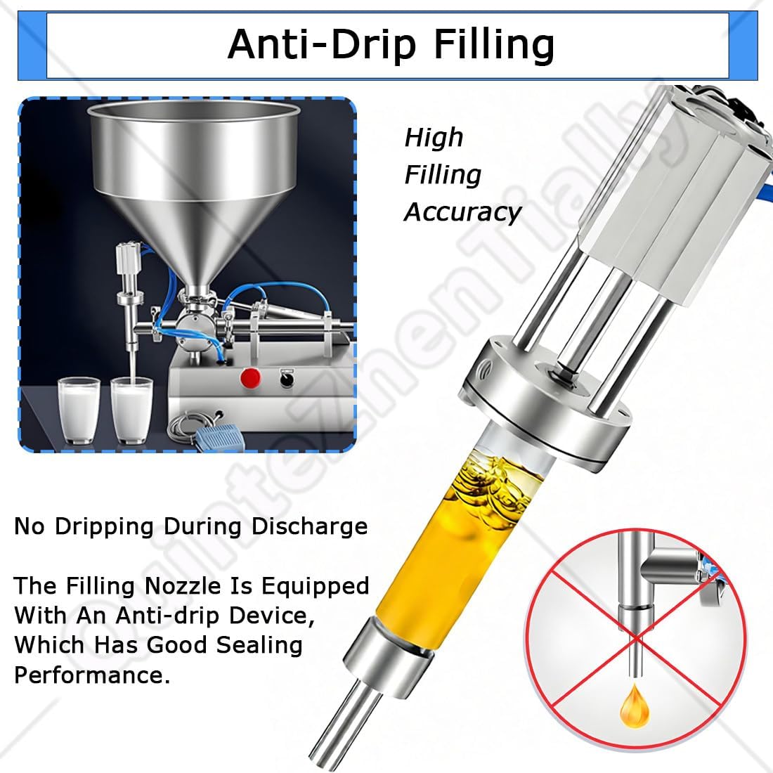 Semi-Automatic Pneumatic Paste Filling Machine for Viscous Liquids, Horizontal Design with 0.4-0.9 Mpa Air Pressure, Ideal for Industrial and Laboratory Applications