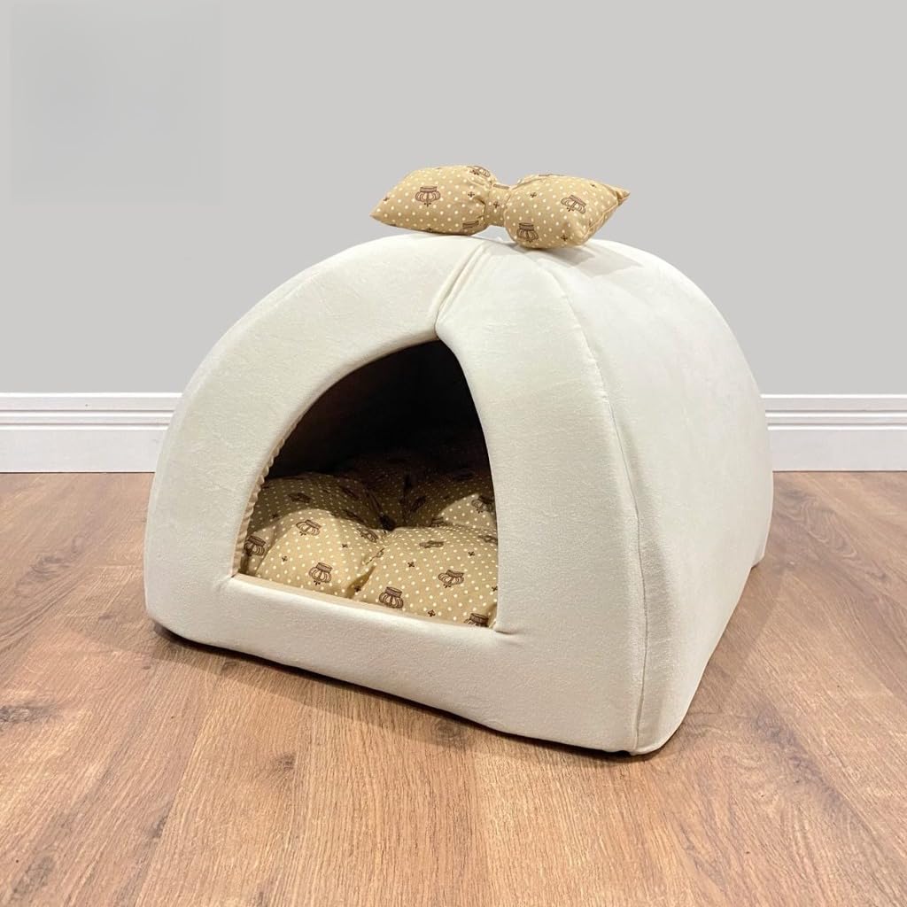 Toca para Gato ou Cachorro Pequeno Cama Almofada Dupla Face Removível Antiderrapante
