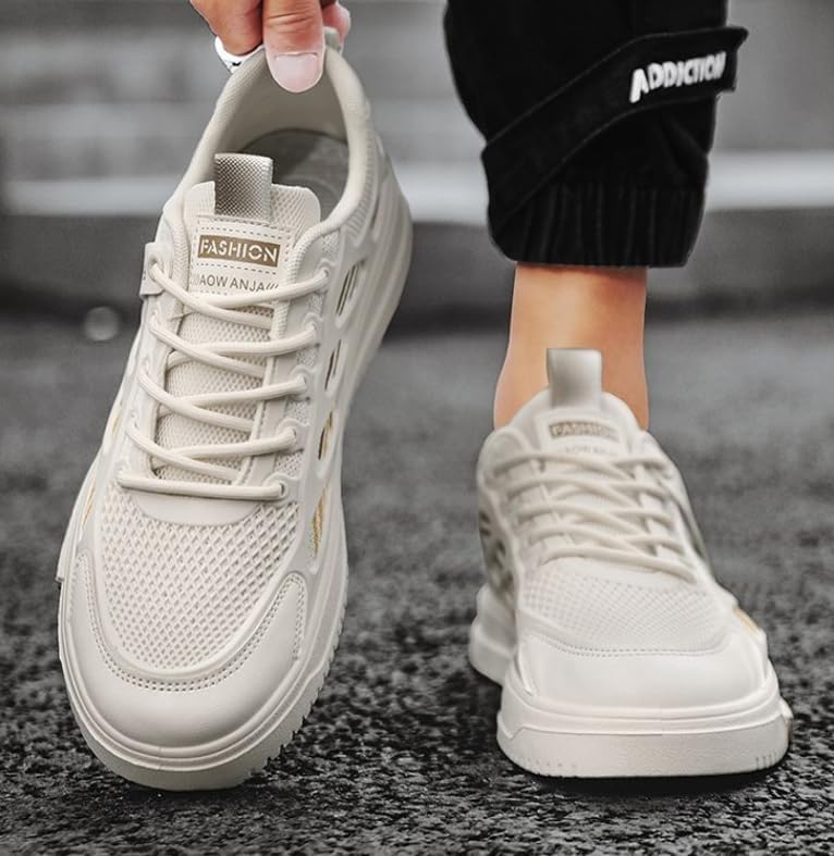 Men's Breathable Mesh Casual Skateboarding Shoes, Fashion Sneakers for Spring Summer - Image 5