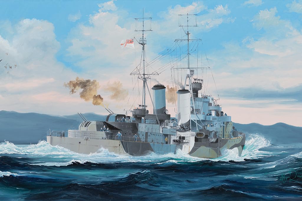 Generico 05368 HMS Scylla, Plastic Model Warship, Kit di Modellismo in Plastica, Scala 1/350
