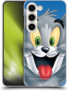 Head Case Designs Officially Licensed Tom and Jerry Tom Full Face Hard Back Case Compatible with Samsung Galaxy S23 5G