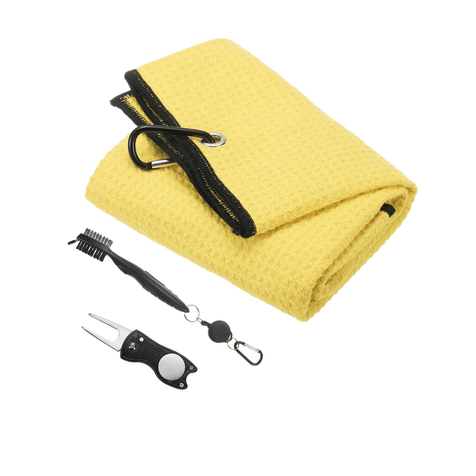 Serviette de golf microfibre brosse nettoyage club et outil divot homme femme
