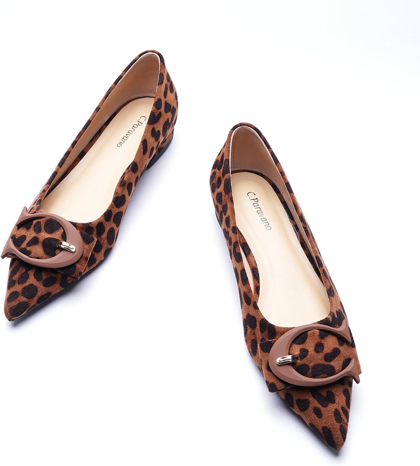 C.Paravano Flat Shoes for Women | Ballet Shoes | Pointed Toe Flats | Leather Flats for Women | Comfortable Slip on Women’s Flats | Work Flats for Women