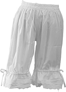 Hellery Women Bloomer Shorts Pumpkin Shorts Comfortable Victorian Shorts Ruffle Pants Shorts